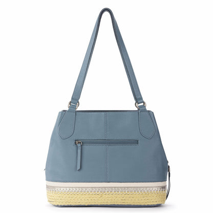 The Sak Melrose Satchel Bag in Maritime Espadrille Leather