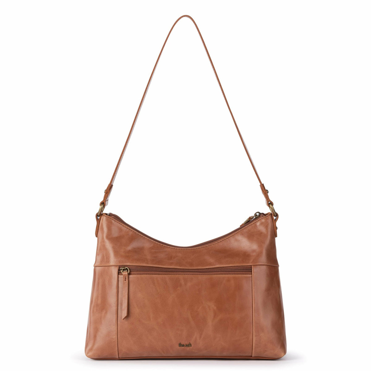 The Sak Melrose Shoulder Bag in Tobacco Floral Embossed Leather