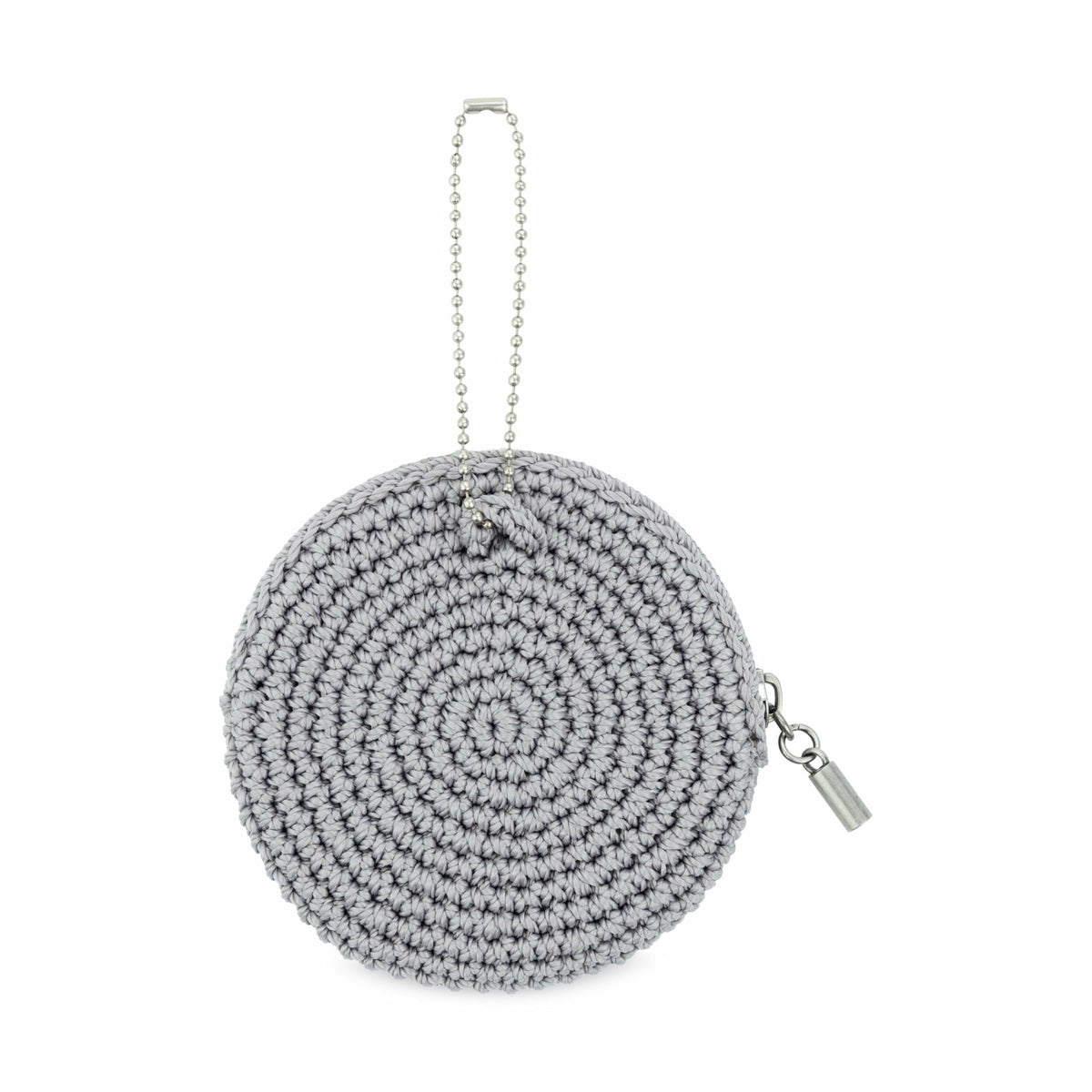 The Sak Circle Coin Pouch in Mist Pyrite Star Crochet