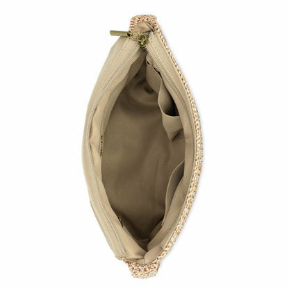 The Sak Marlow Flap Shoulder Bag in Bamboo Static Crochet