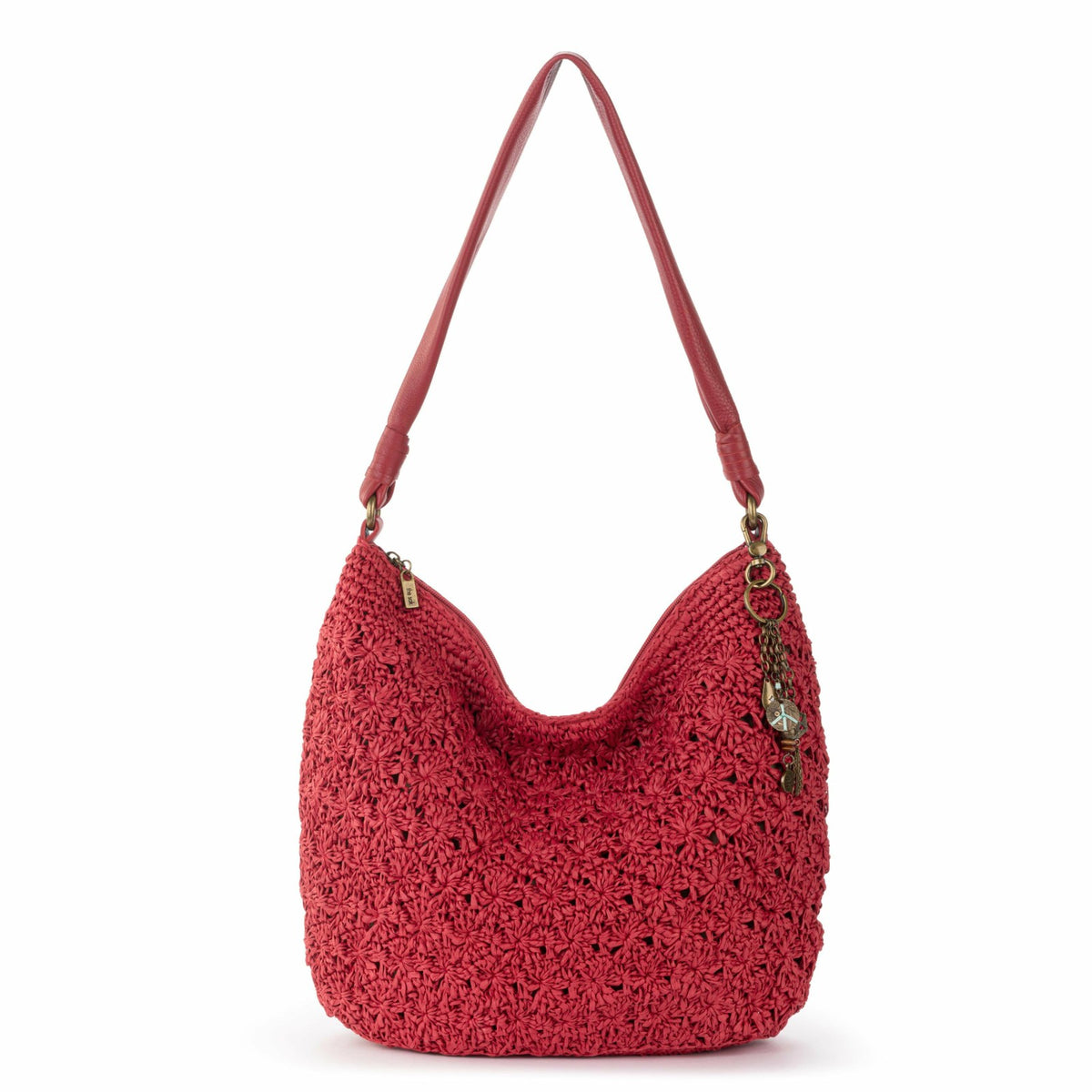 The Sak Sequoia Hobo Bag in Scarlet Primrose Straw
