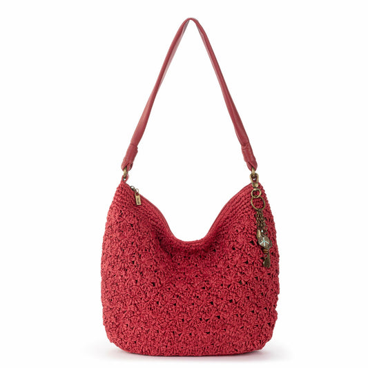 The Sak Sequoia Hobo Bag in Scarlet Primrose Straw