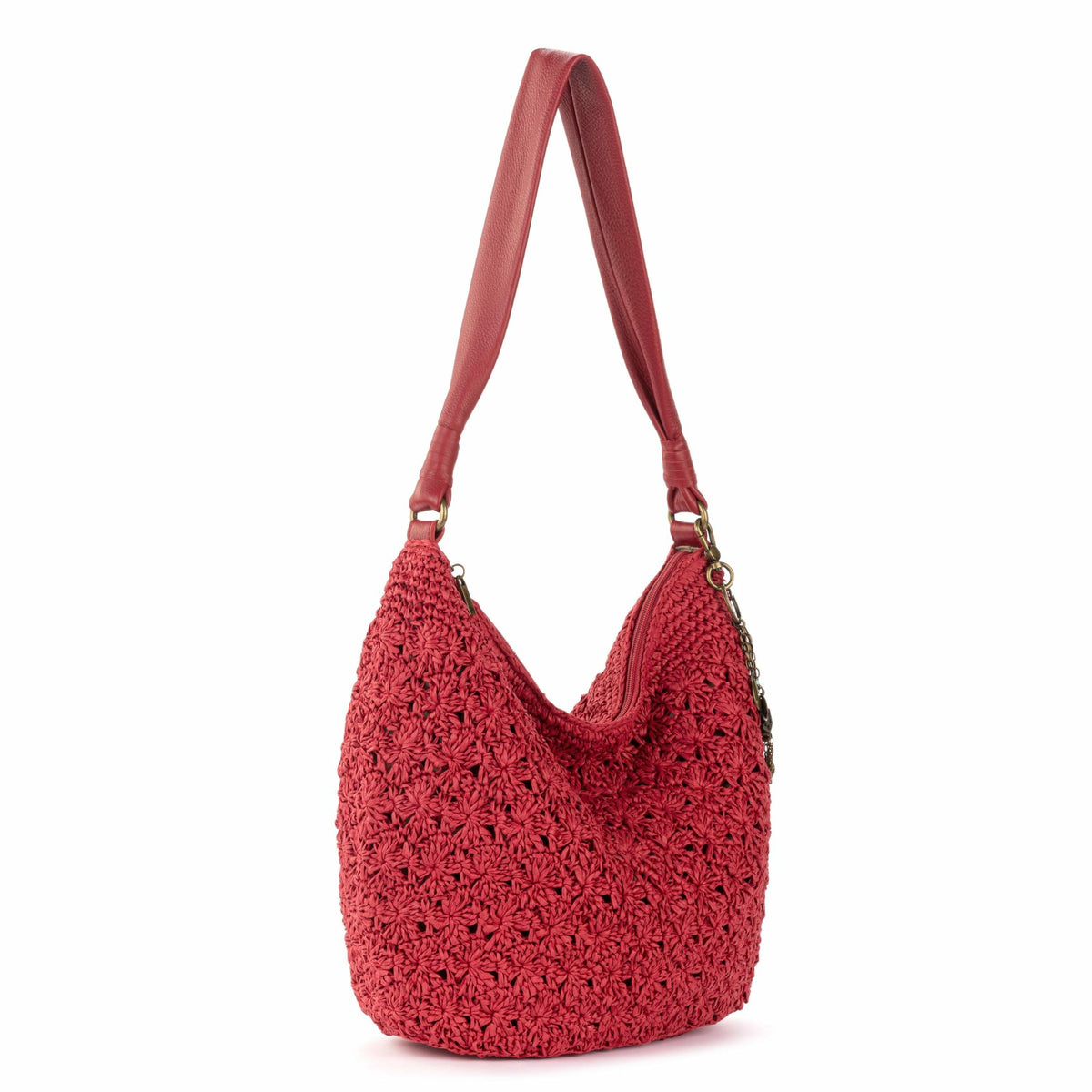 The Sak Sequoia Hobo Bag in Scarlet Primrose Straw