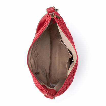 The Sak Sequoia Hobo Bag in Scarlet Primrose Straw