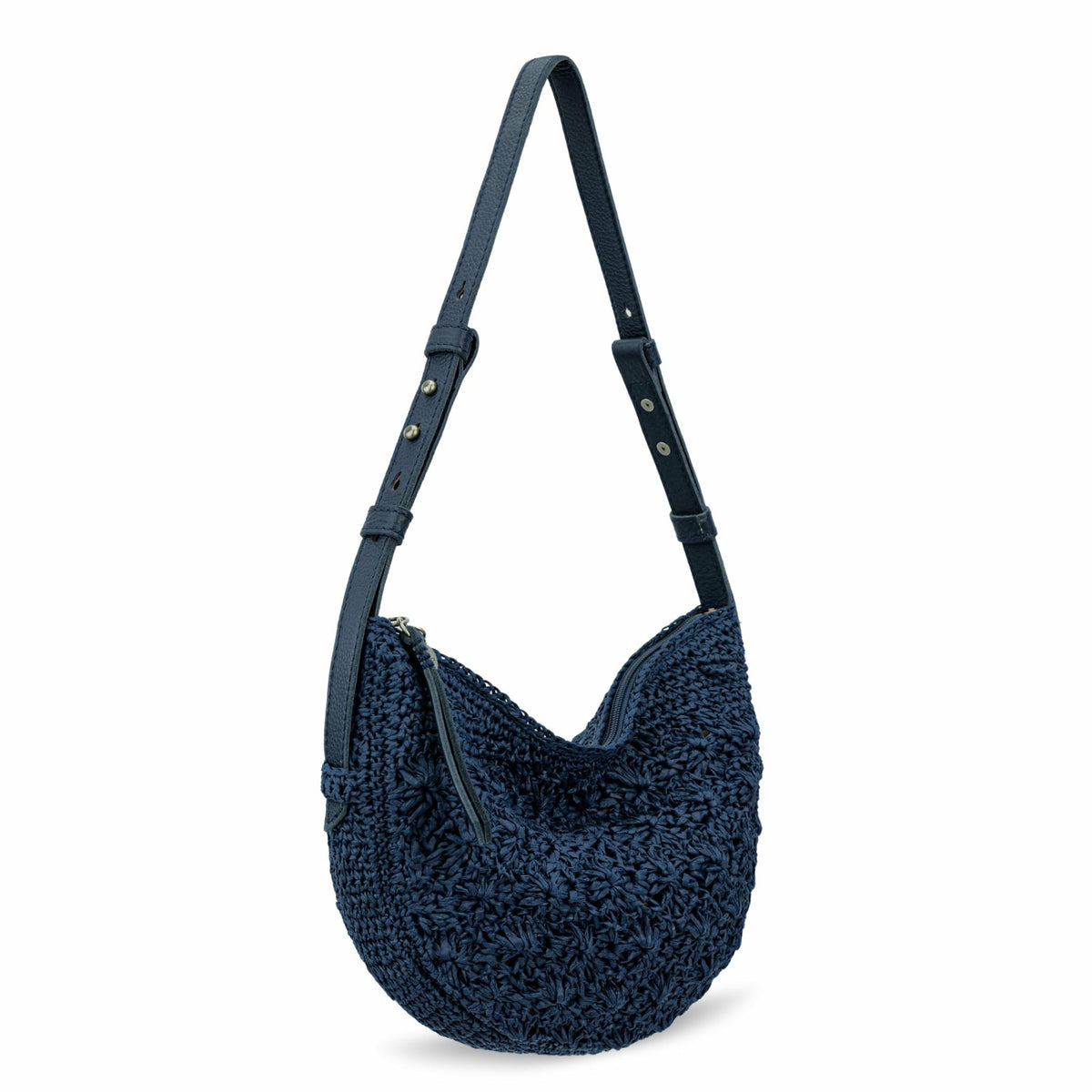 The Sak Tess Shoulder Bag in Denim Primrose Straw