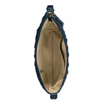 The Sak Tess Shoulder Bag in Denim Primrose Straw