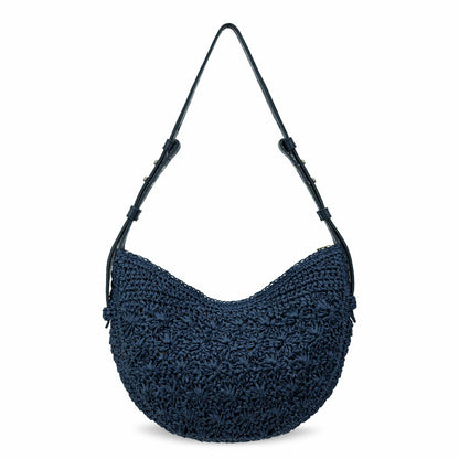 The Sak Tess Shoulder Bag in Denim Primrose Straw
