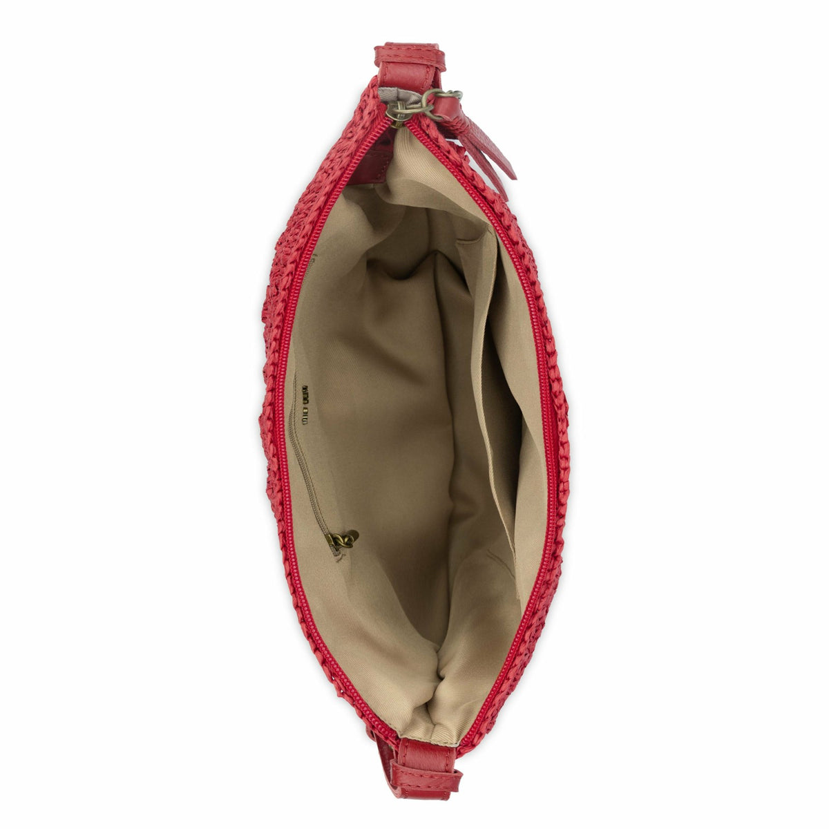 The Sak Tess Shoulder Bag in Scarlet Primrose Straw