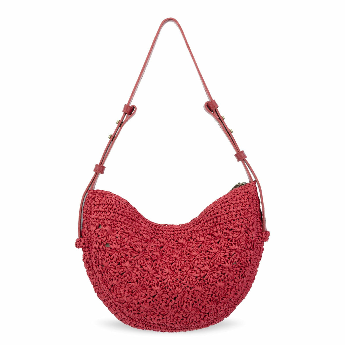 The Sak Tess Shoulder Bag in Scarlet Primrose Straw