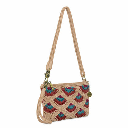 The Sak Vita Convertible Wristlet in Bamboo Mermaid Crochet