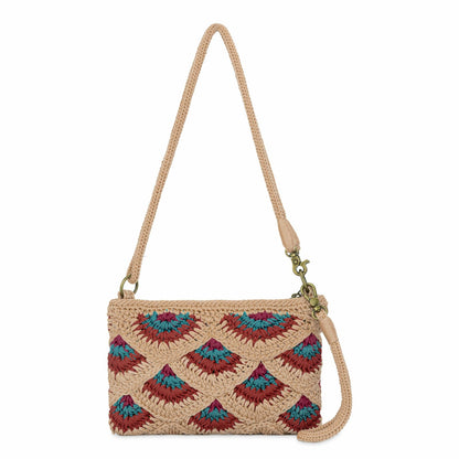 The Sak Vita Convertible Wristlet in Bamboo Mermaid Crochet