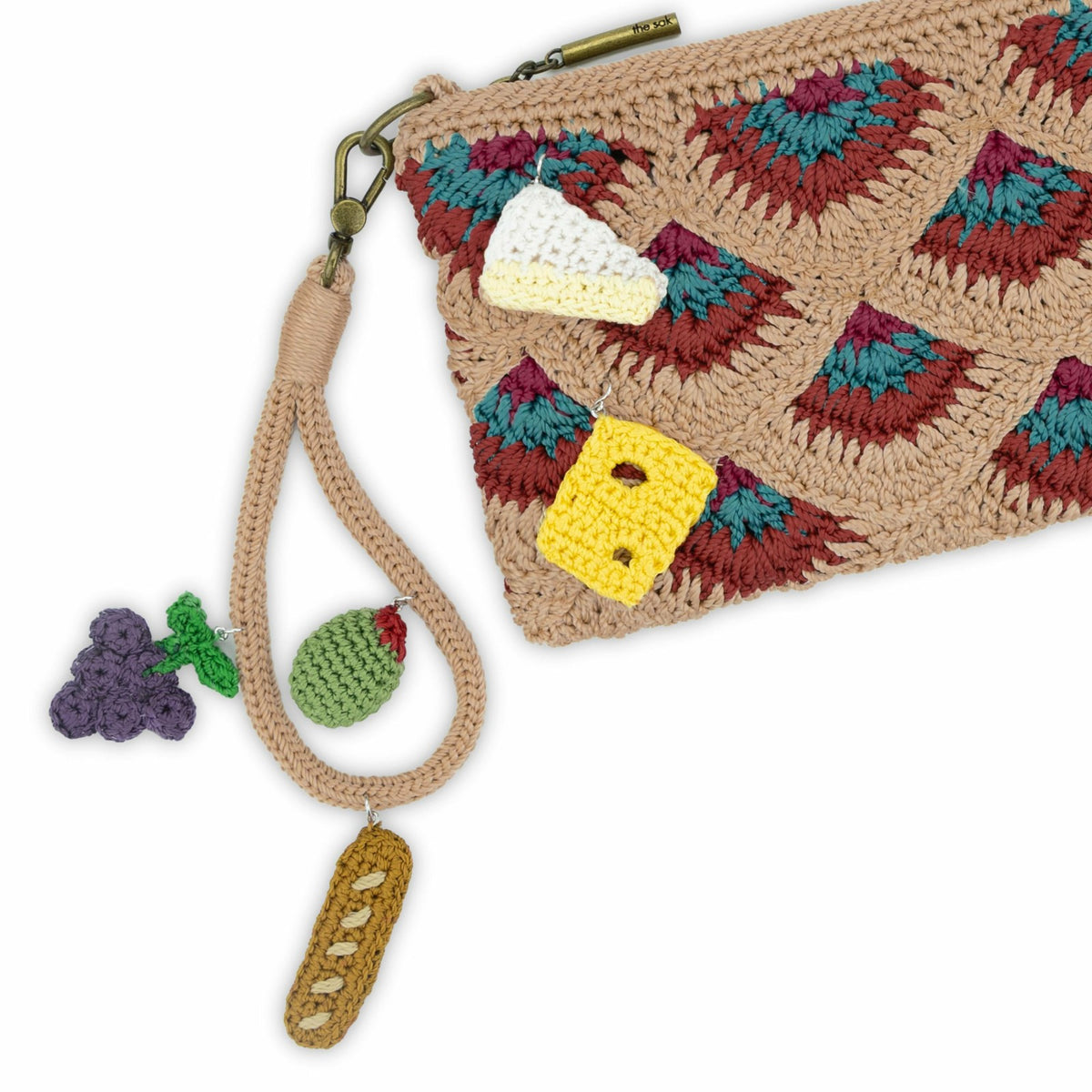 The Sak Vita Convertible Wristlet in Bamboo Mermaid Crochet