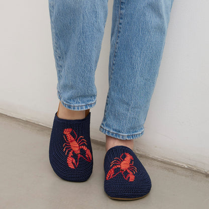 The Sak Bolinas Clog in Lobster Crochet