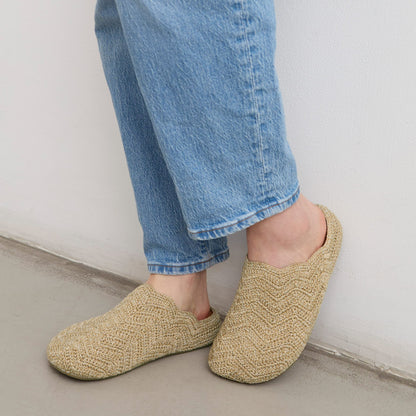 The Sak Bolinas Ripple Clog in Bamboo Static Crochet