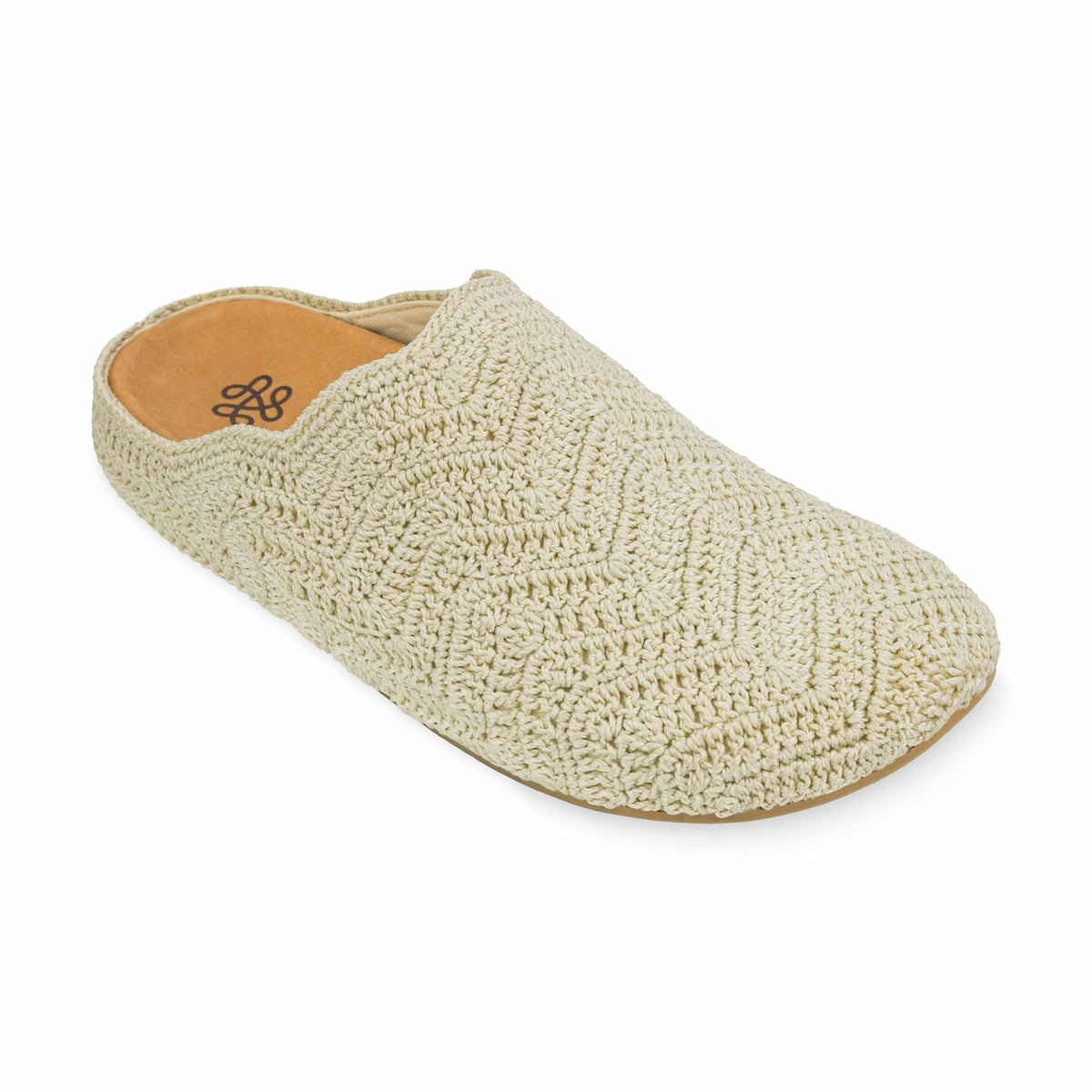 The Sak Bolinas Ripple Clog in Natural Ripple Crochet