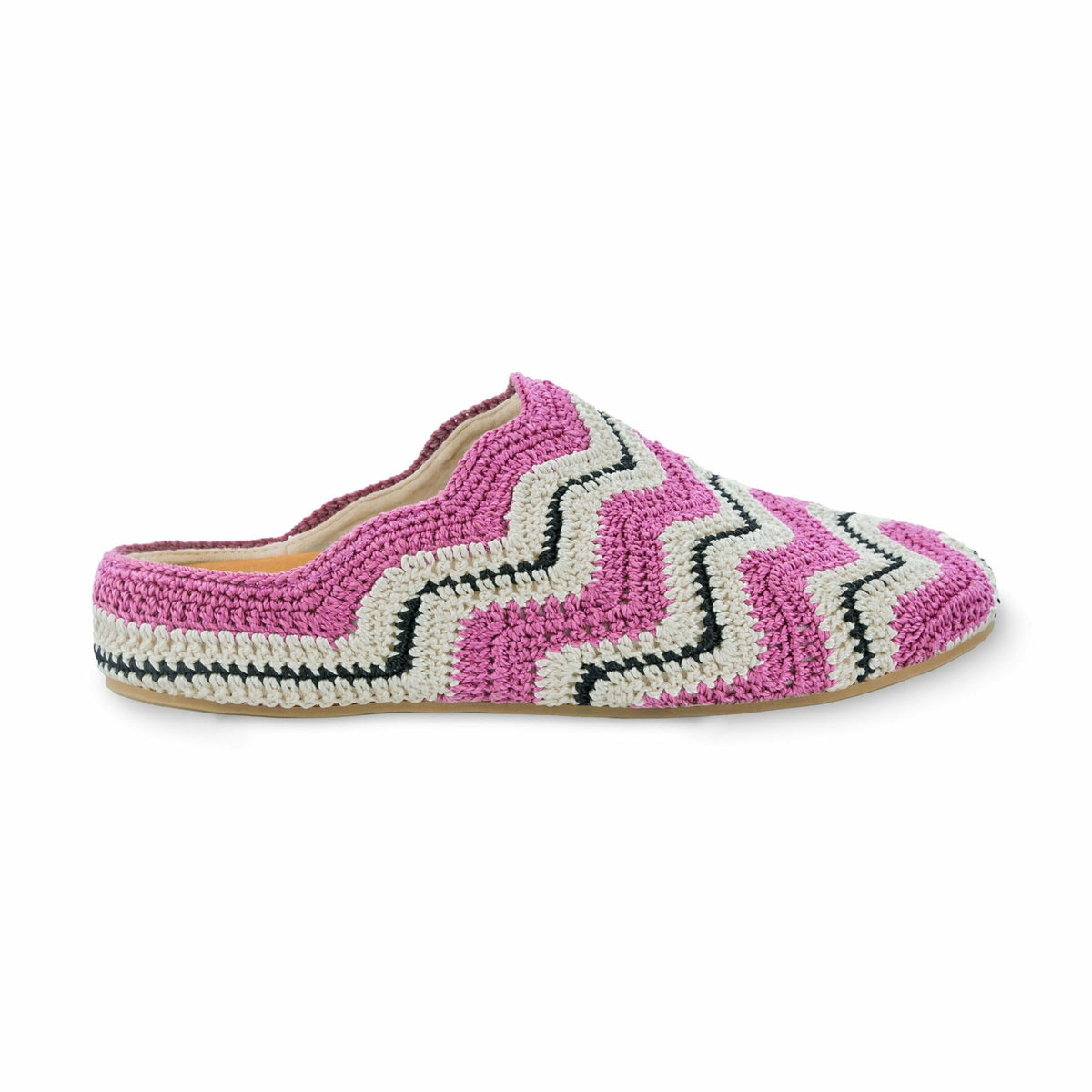 The Sak Bolinas Ripple Clog in Fuchsia Crochet