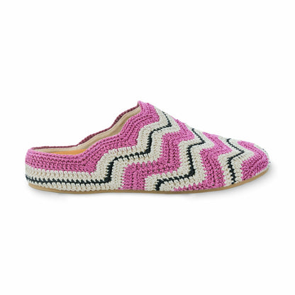 The Sak Bolinas Ripple Clog in Fuchsia Crochet