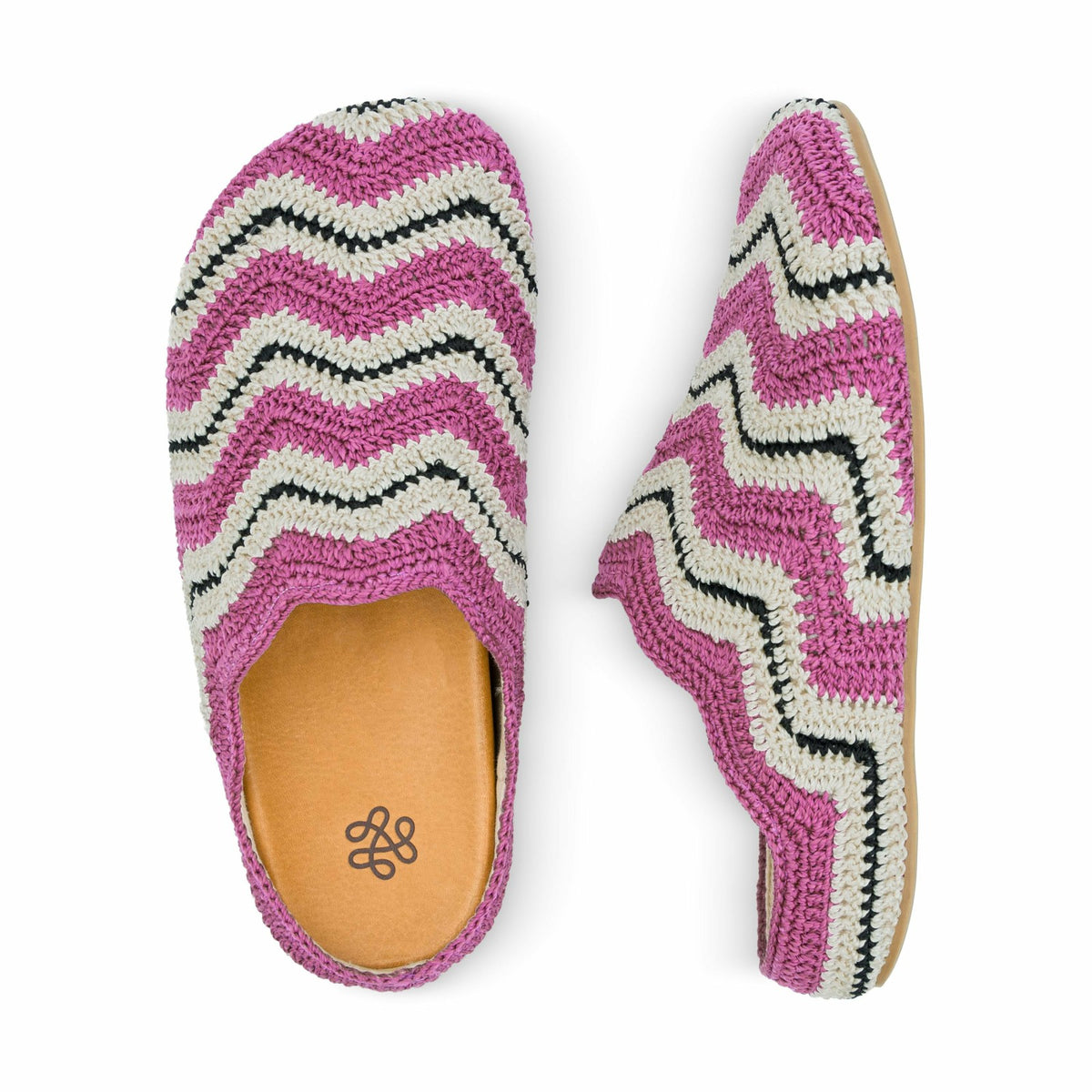 The Sak Bolinas Ripple Clog in Fuchsia Crochet