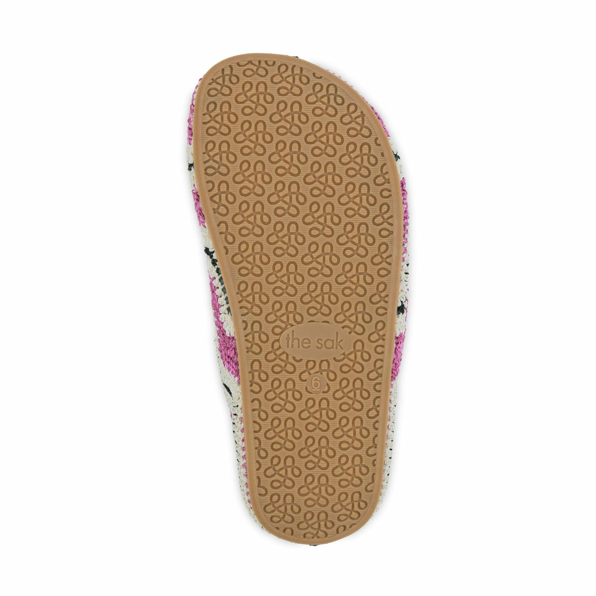 The Sak Bolinas Ripple Clog in Fuchsia Crochet
