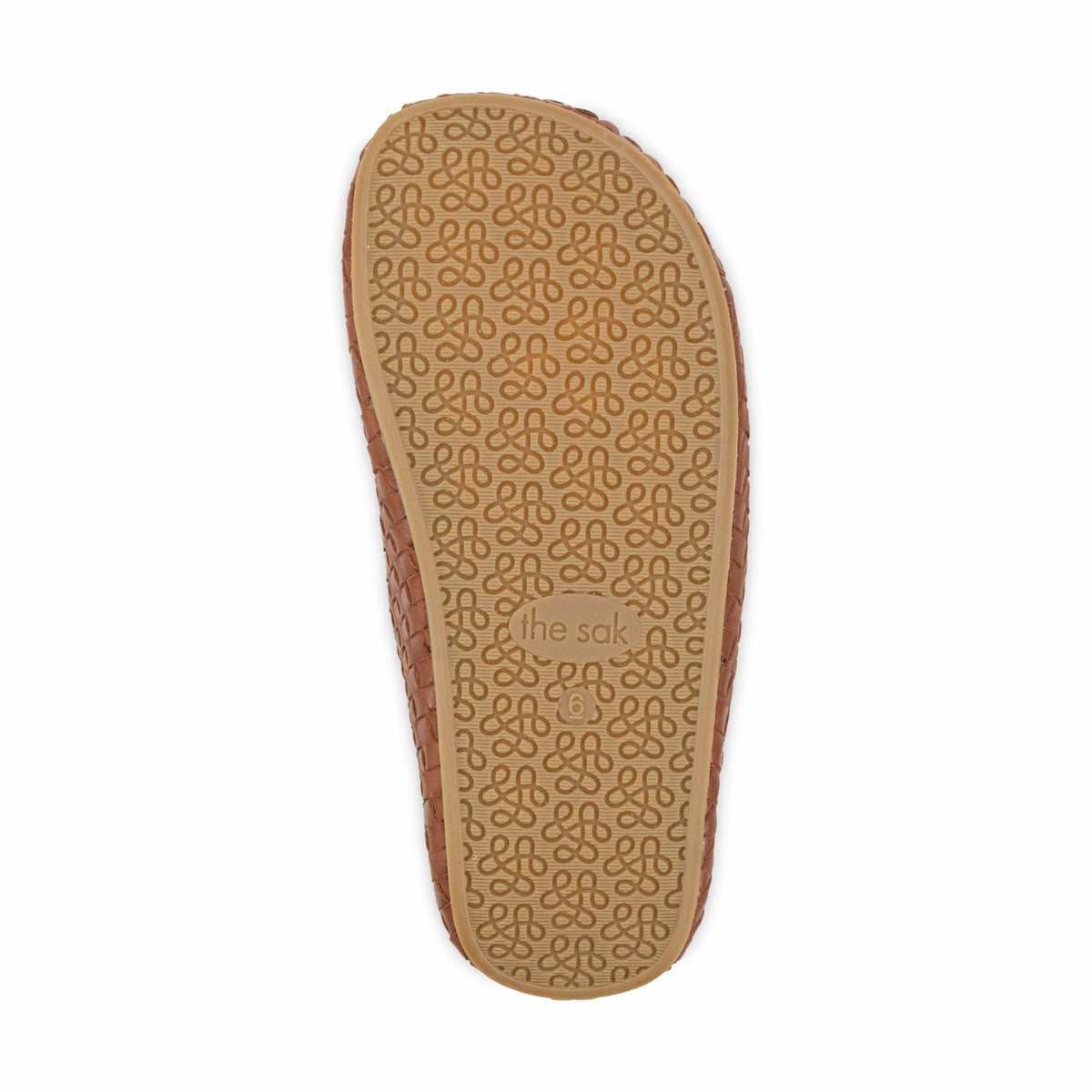 The Sak Bolinas Woven Clog in Woven Cognac Woven