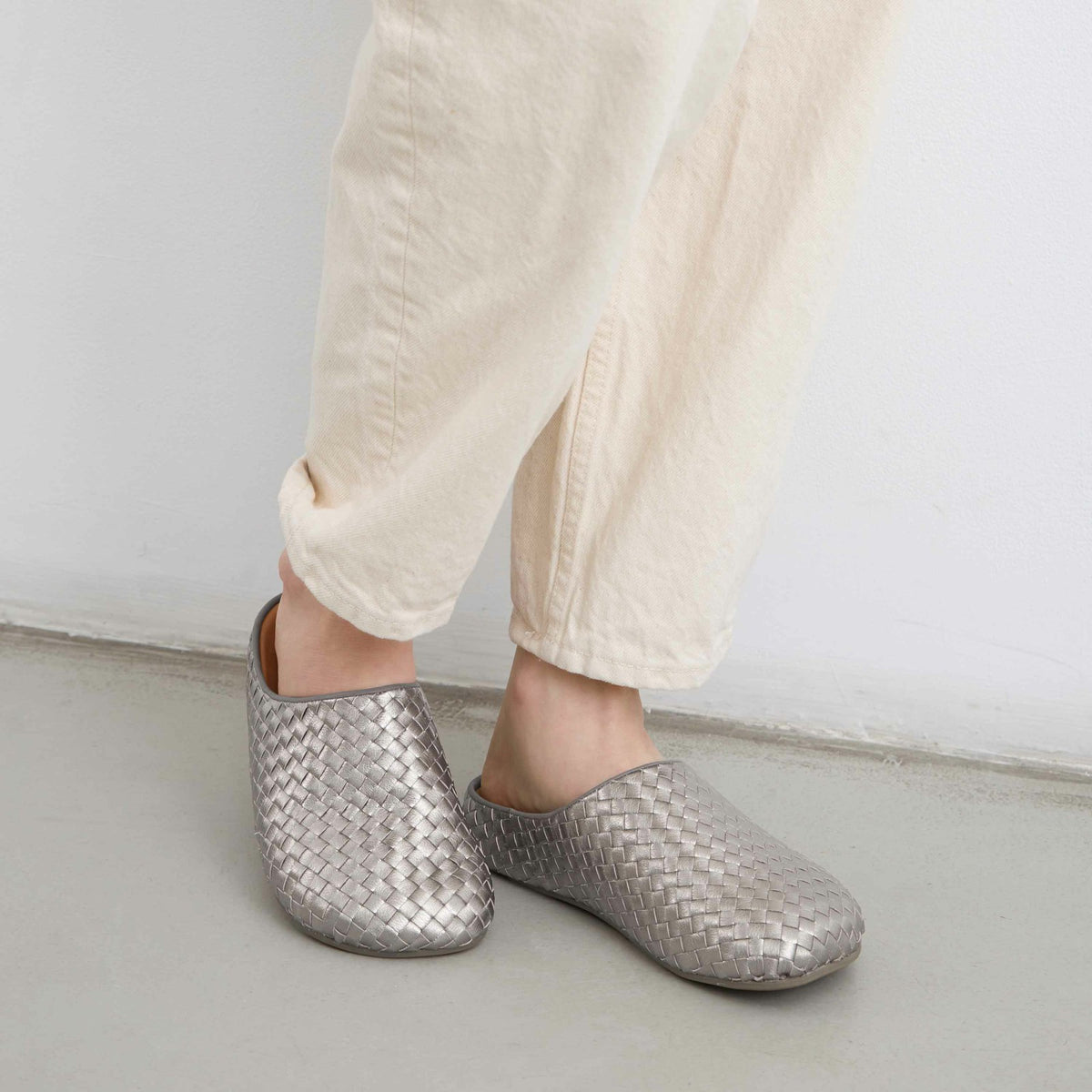 The Sak Bolinas Woven Clog in Woven Pyrite Woven