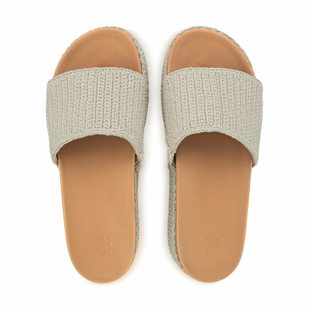 The Sak Olivia Platform Sandal in Ecru Crochet