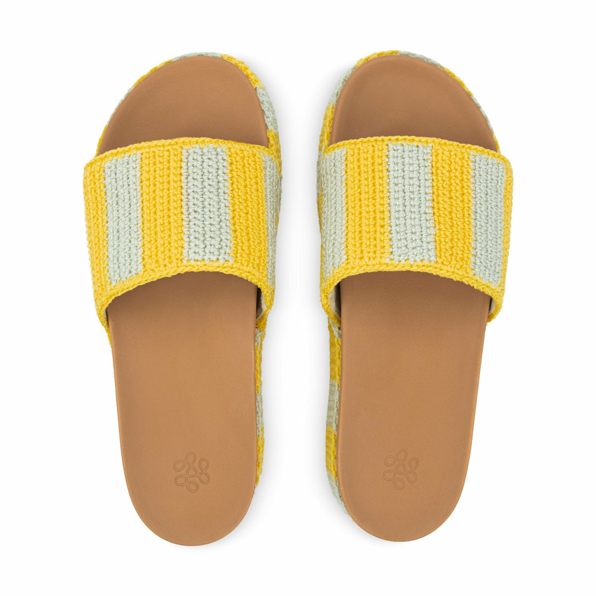Lemon Drop Stripe,6,Hand Crochet
