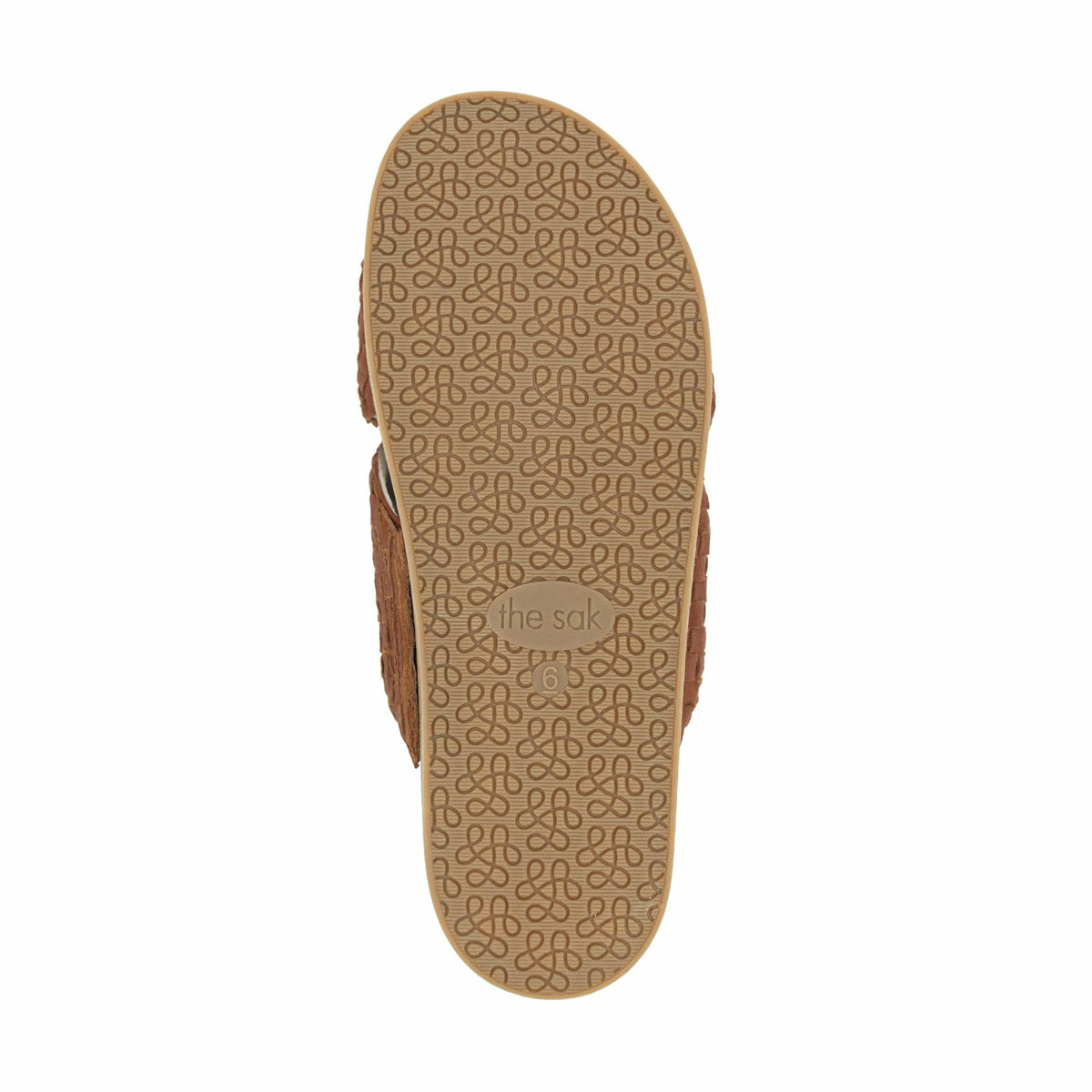 The Sak Penelope Sandal in Cognac Woven Leather
