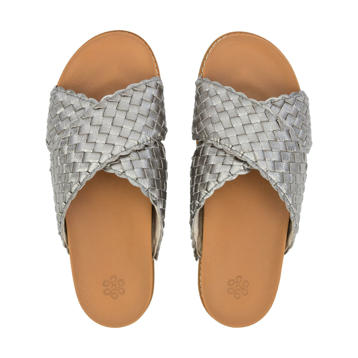 The Sak Penelope Sandal in Pyrite Woven Leather