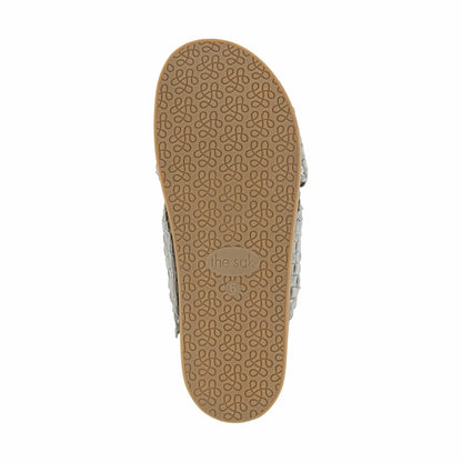 The Sak Penelope Sandal in Pyrite Woven Leather
