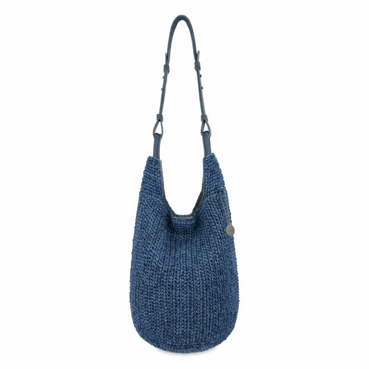 The Sak Los Feliz 120 Hobo Bag in Denim Tonal Straw Crochet
