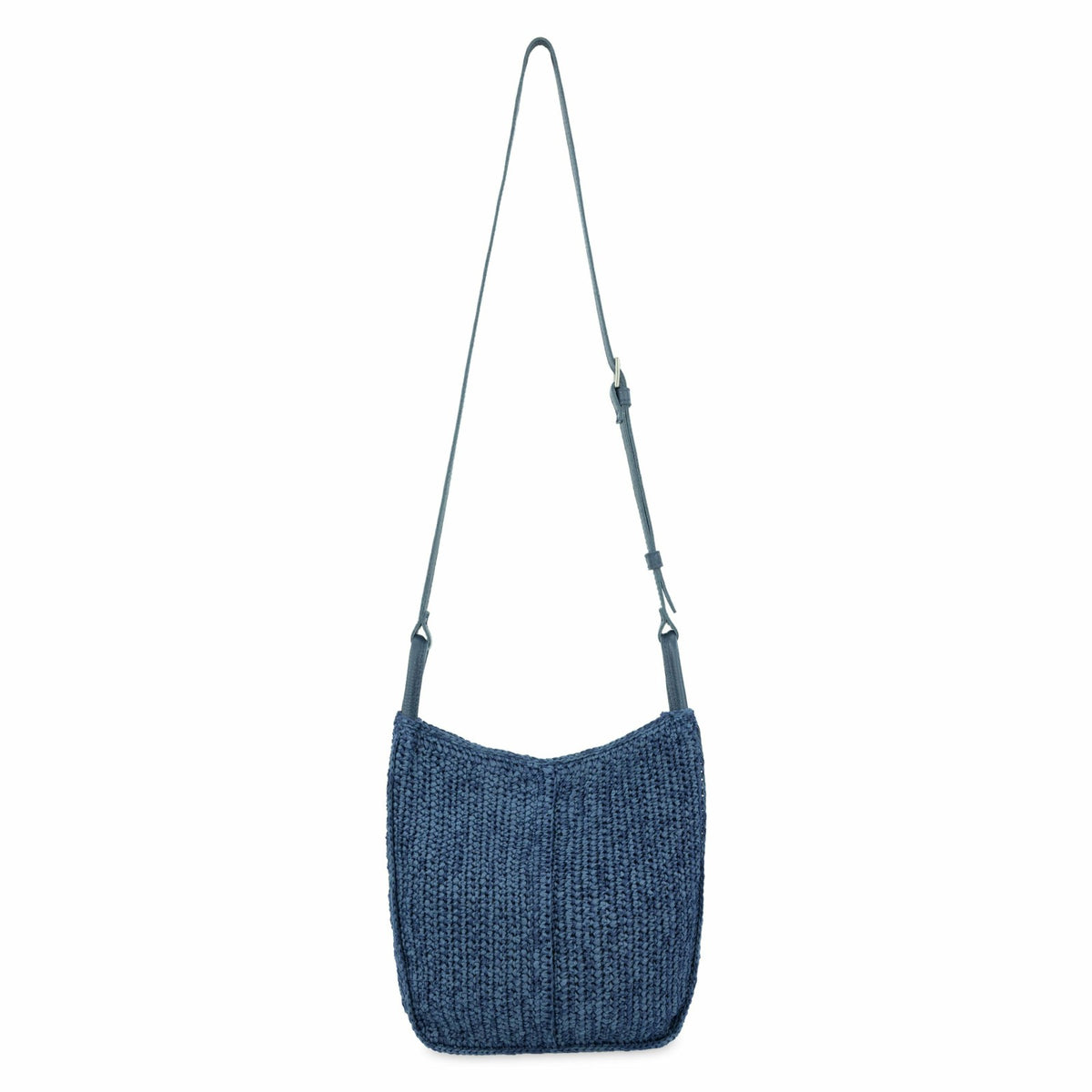The Sak Los Feliz Crossbody Bag in Denim Tonal Straw Crochet