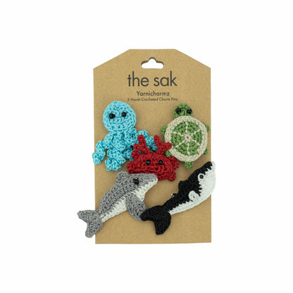 The Sak Yarnicharmz 5 Pack Charm in Under The Sea Crochet