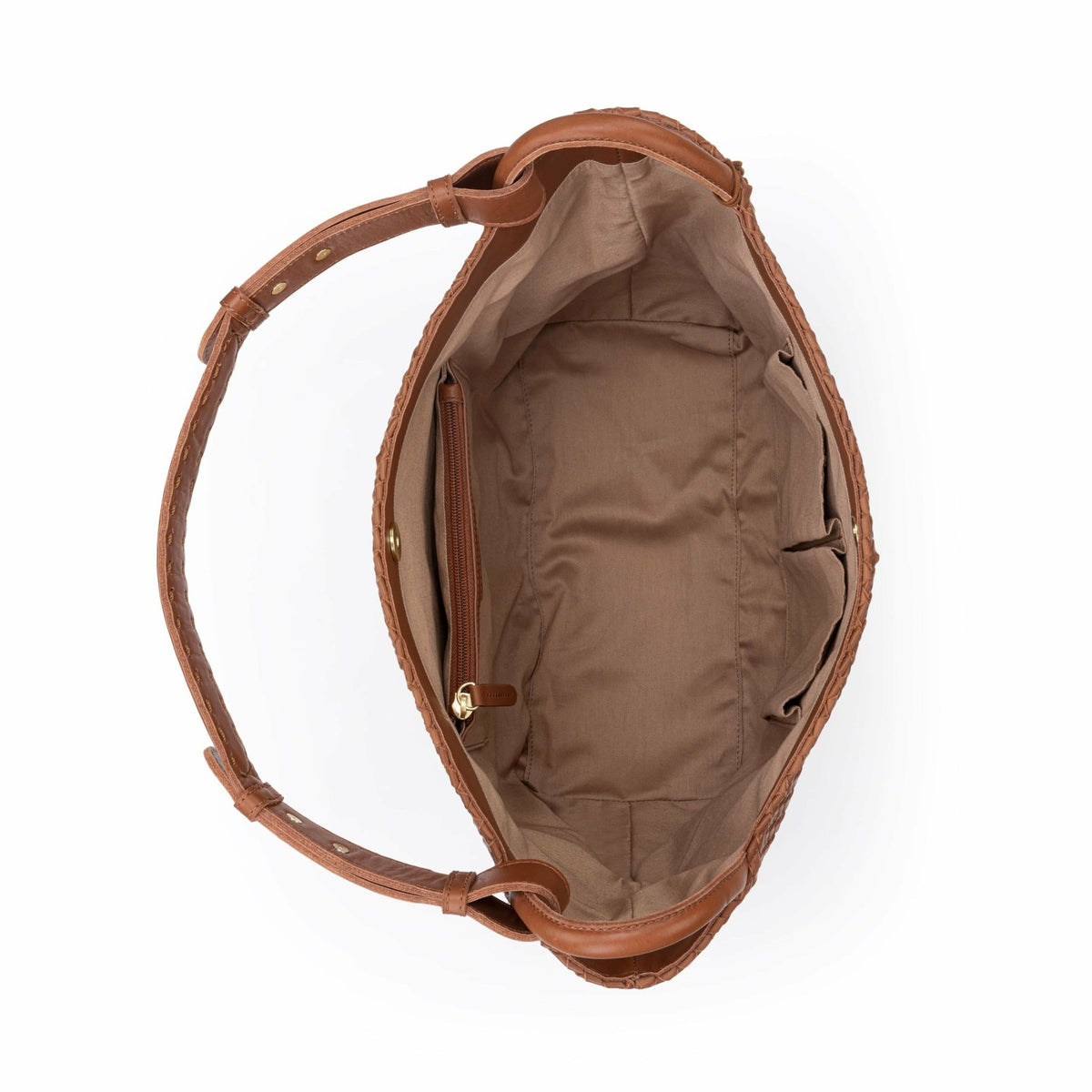 The Sak Los Feliz Medium Tote Bag in Cognac Woven
