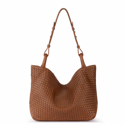 The Sak Los Feliz Medium Tote Bag in Cognac Woven