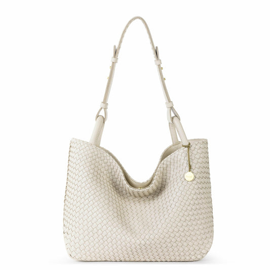 The Sak Los Feliz Medium Tote Bag in Stone Woven