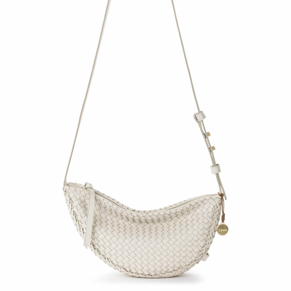 The Sak Tess Sling Bag in Stone Woven