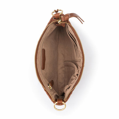 The Sak Vita Convertible Wristlet in Cognac Woven