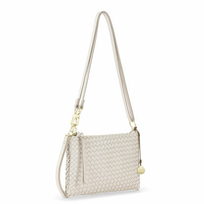 The Sak Vita Convertible Wristlet in Stone Woven
