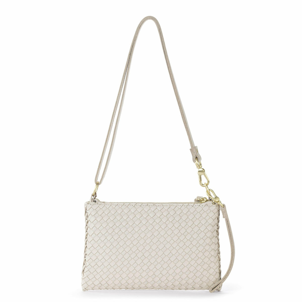 The Sak Vita Convertible Wristlet in Stone Woven