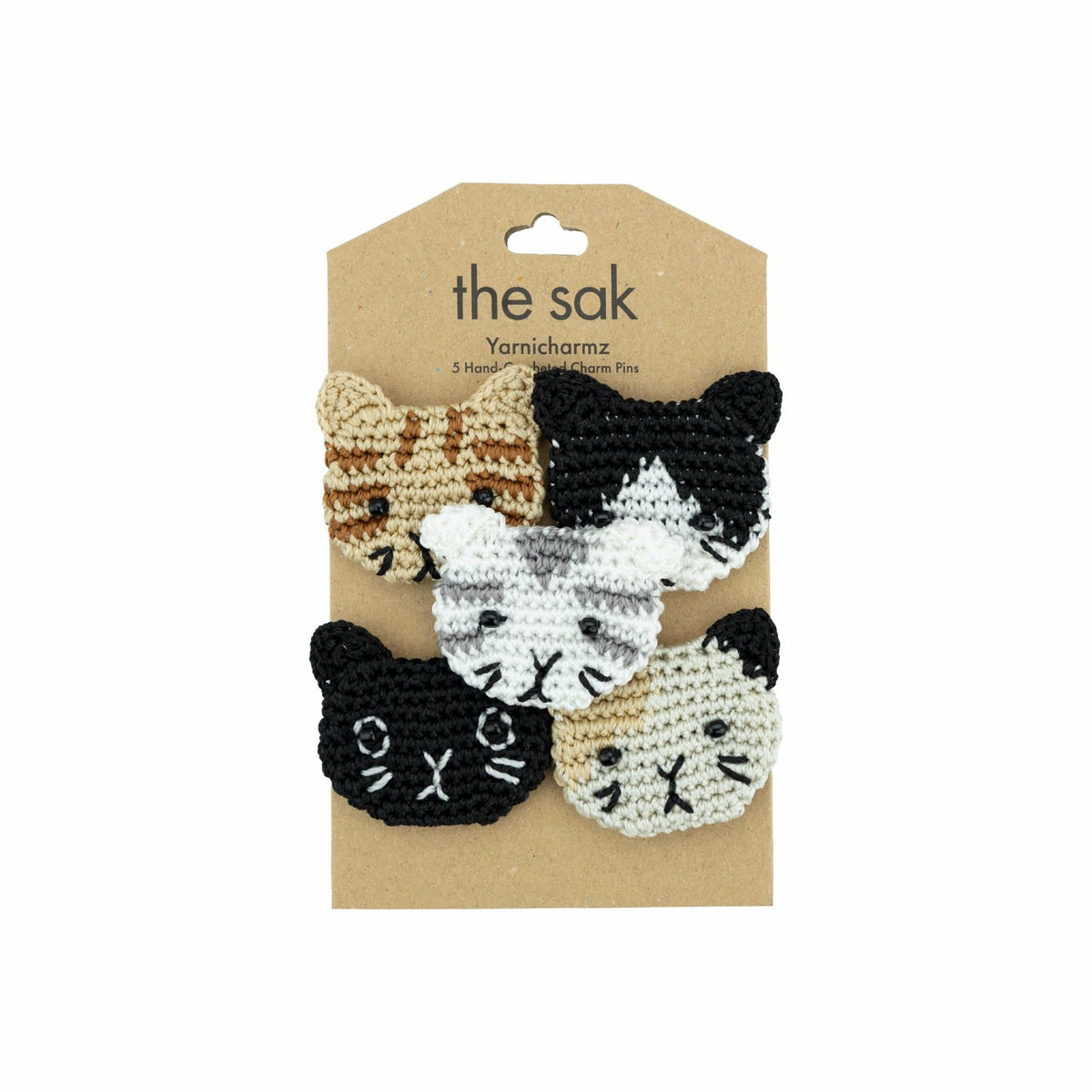 The Sak Yarnicharmz 5 Pack Charm in Cats Crochet