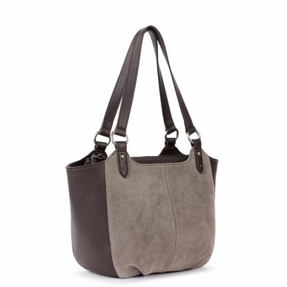 The Sak Bolinas Satchel - Leather - Mushroom Suede