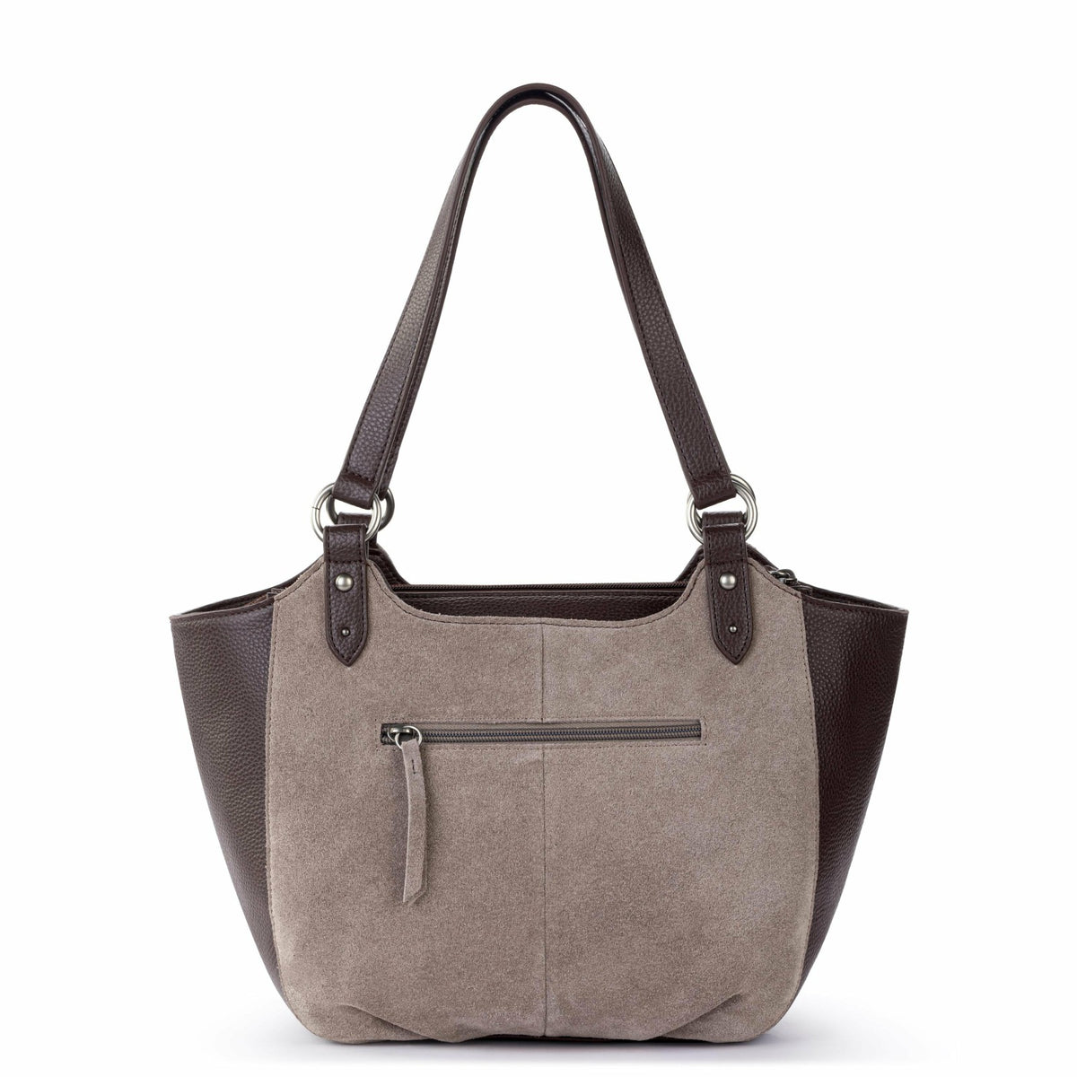 The Sak Bolinas Satchel - Leather - Mushroom Suede