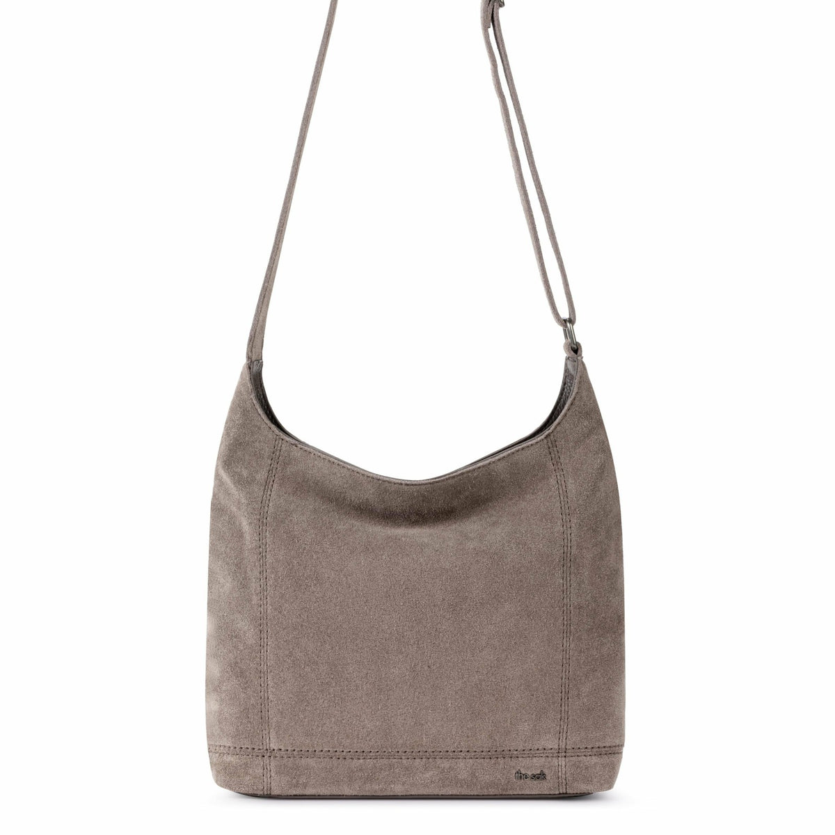 The Sak De Young Crossbody Bag in Mushroom Suede