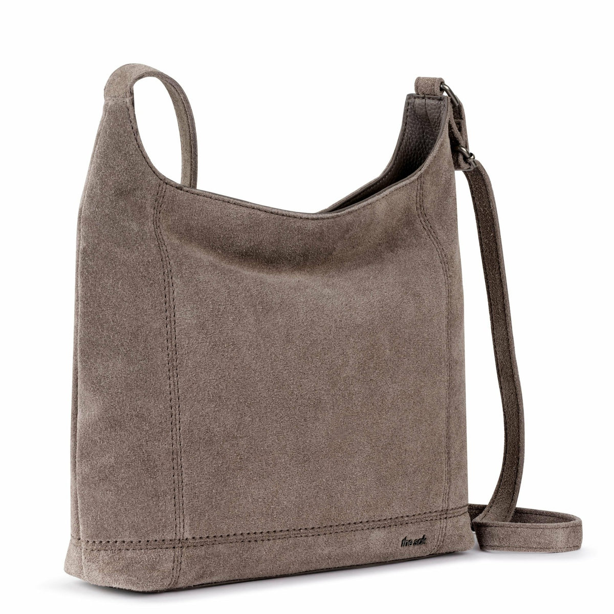The Sak De Young Crossbody Bag in Mushroom Suede
