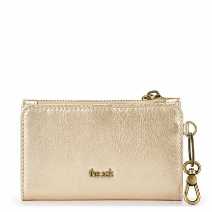 The Sak Encino Essential Wallet in Light Gold Leather