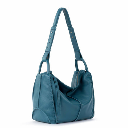 The Sak Los Feliz Hobo Bag in Deep Teal Leather