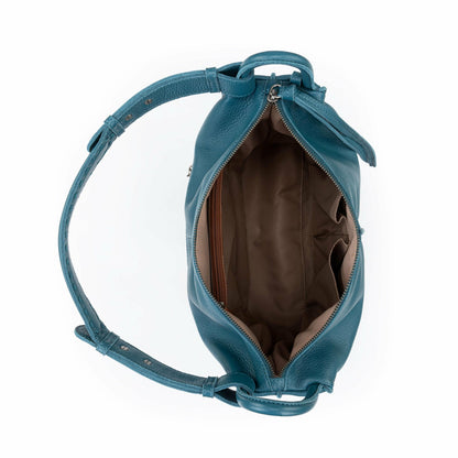 The Sak Los Feliz Hobo Bag in Deep Teal Leather