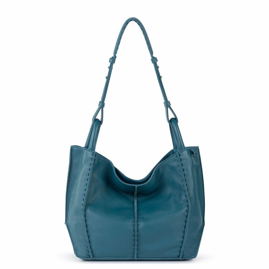 The Sak Los Feliz Medium Tote Bag in Deep Teal Leather