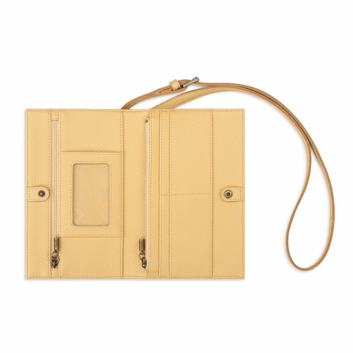 The Sak Los Feliz Phone Wallet in Buttercup Leather